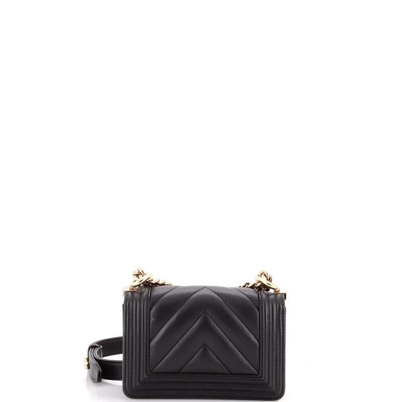 Chanel Boy Flap Bag Chevron Lambskin Mini - 3