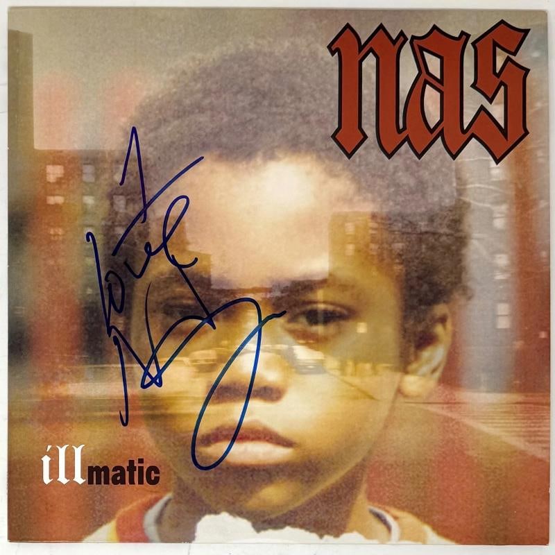 Nas Signed Autograph Illmatic Vinyl Record Album LP One Love Inscription JSA COA: Industry: Music,Signed: Yes,Autograph Authentication: James Spence (JSA),Original/Reproduction: Original,Country of Origin: United States