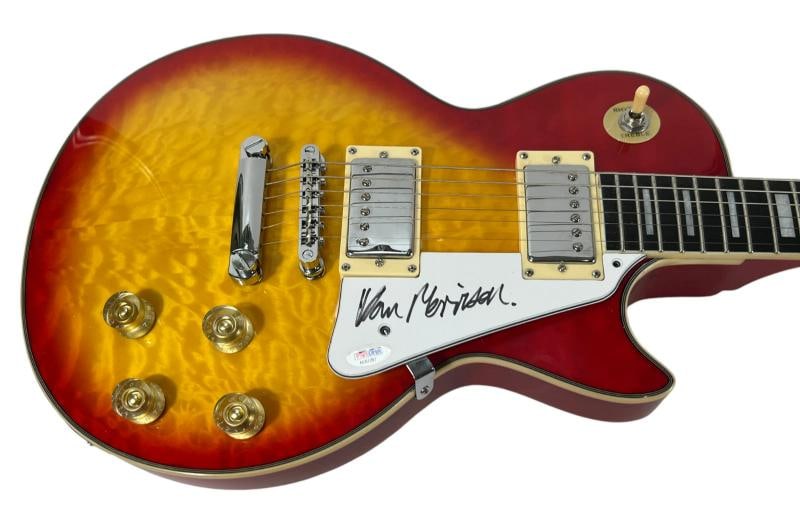 Van Morrison Signed Autograph Electric Guitar Moondance Singer PSA/DNA COA (1 of 3)