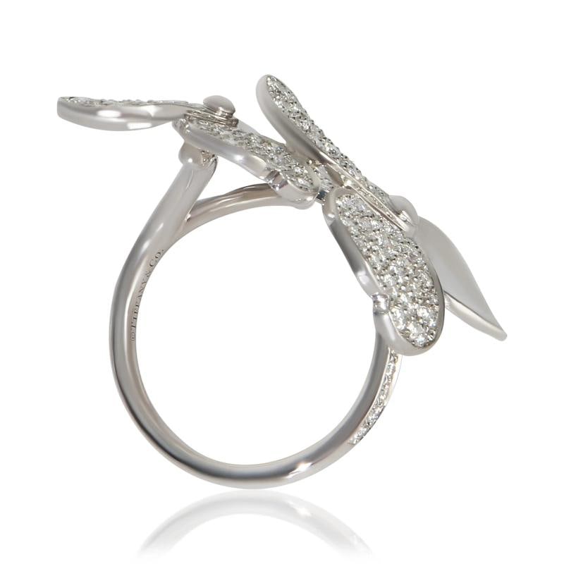 Tiffany & Co. Platinum Diamond Paper Flowers Ring - 3