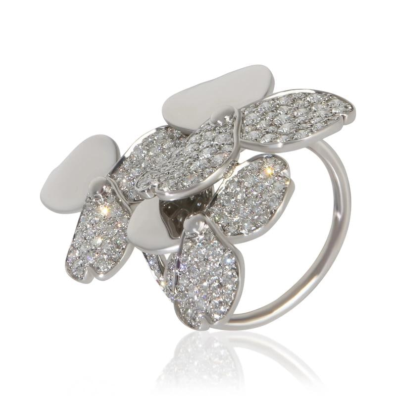 Tiffany & Co. Platinum Diamond Paper Flowers Ring - 4