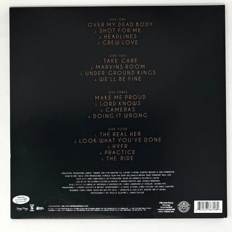 Drake Signed Autograph Take Care Vinyl Record Album Aubrey Graham ACOA COA - 3