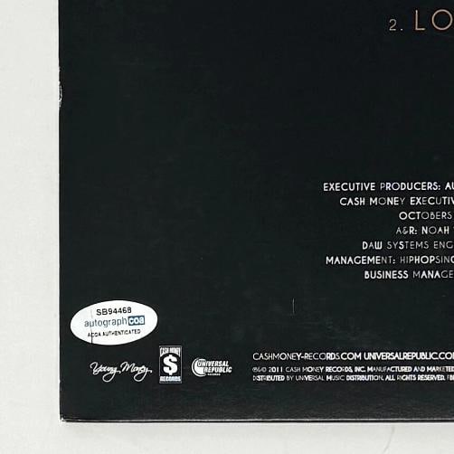Drake Signed Autograph Take Care Vinyl Record Album Aubrey Graham ACOA COA - 4