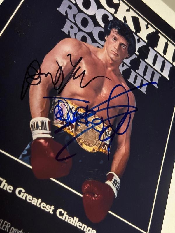 Sylvester Stallone Rocky III Cast Signed Autograph 11x17 Poster Shire Young BAS - 7