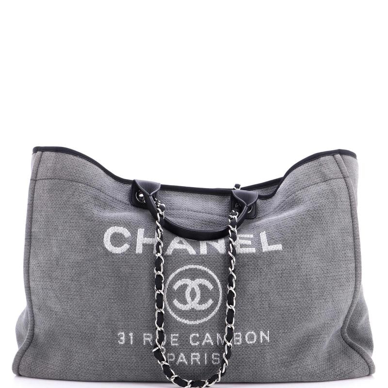 Chanel Deauville Tote Canvas XL (1 of 6)