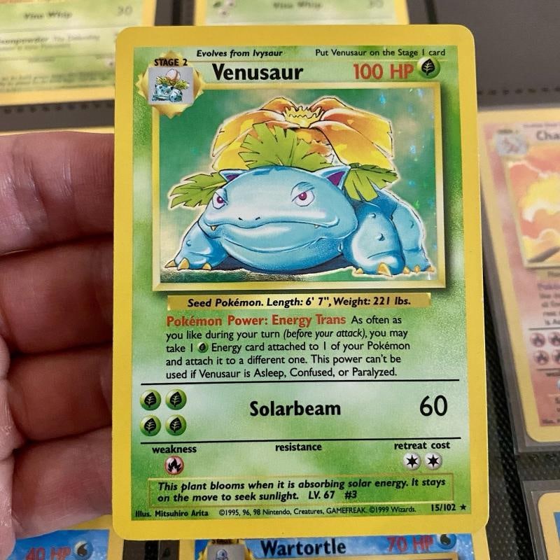 Original 151 Pokemon Cards 1999 [LP-MP] 100% Complete Set + Ancient Mew Holo - 12