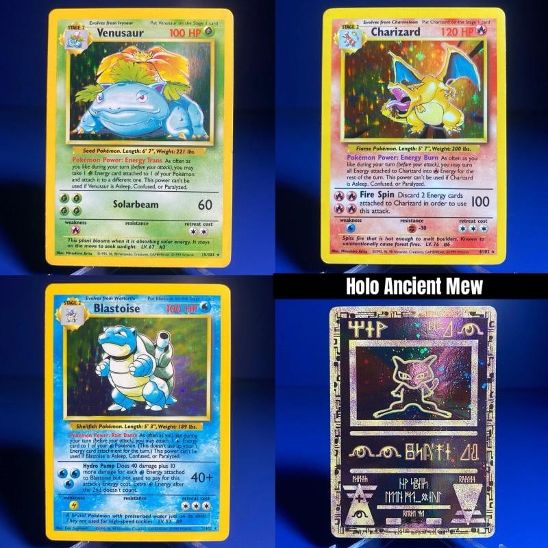 Original 151 Pokemon Cards 1999 [LP-MP] 100% Complete Set + Ancient Mew Holo - 2