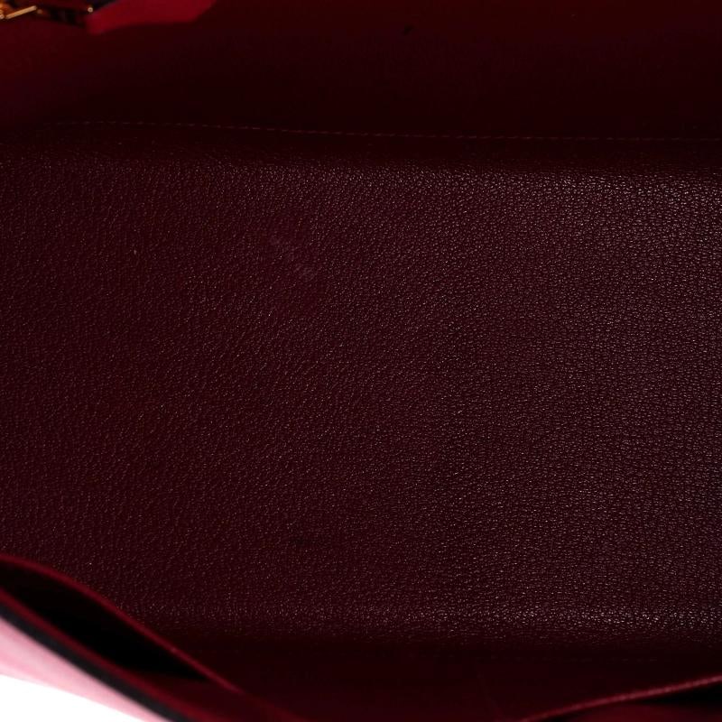 Hermes Kelly Handbag Red Epsom with Gold Hardware 32 - 6