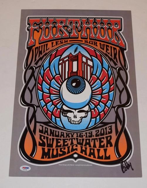 Bob Weir Signed Autograph FURTHER Poster The Grateful Dead & Company PSA/DNA COA: Industry: Music,Original/Reproduction: Original,Country of Origin: United States
