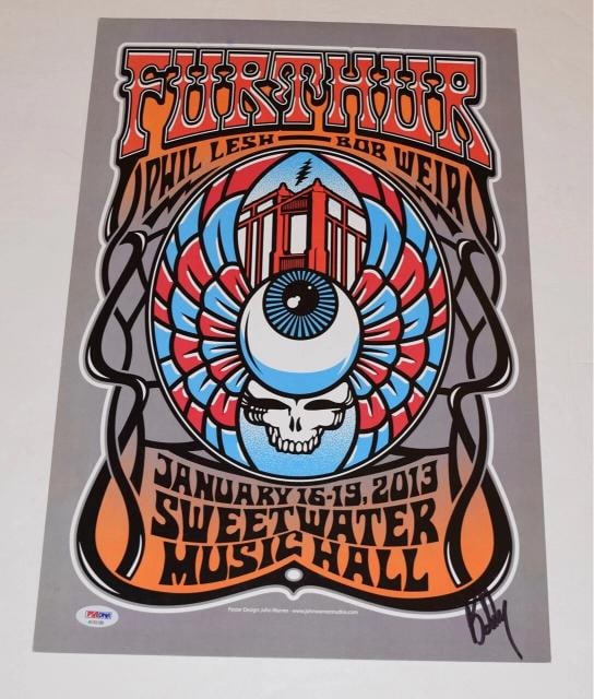 Bob Weir Signed Autograph FURTHER Poster The Grateful Dead & Company PSA/DNA COA - 3