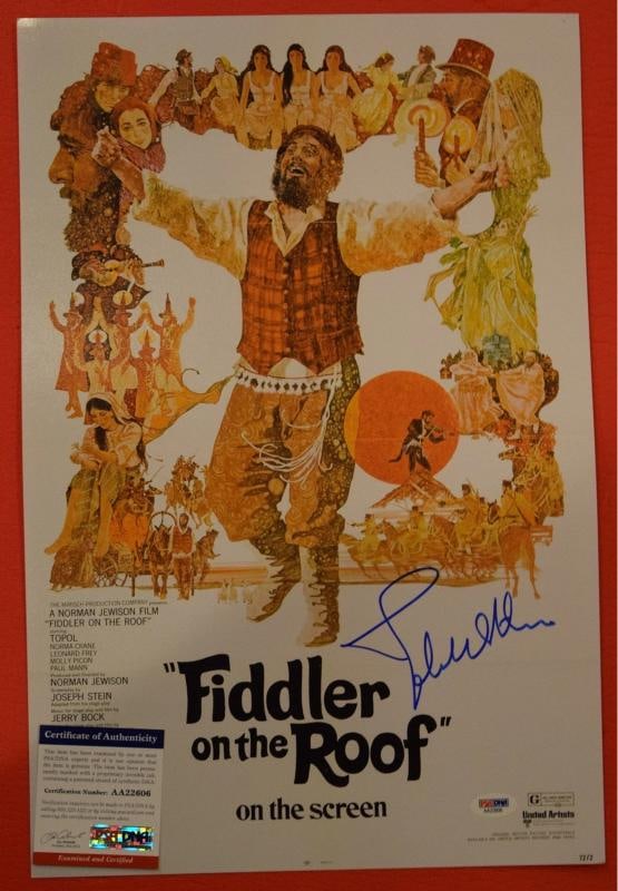 John Williams Signed Autographed Fiddler on the Roof 12x18 Poster PSA/DNA COA - 4