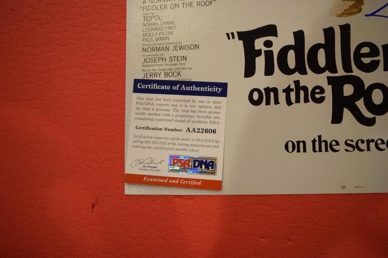 John Williams Signed Autographed Fiddler on the Roof 12x18 Poster PSA/DNA COA - 5
