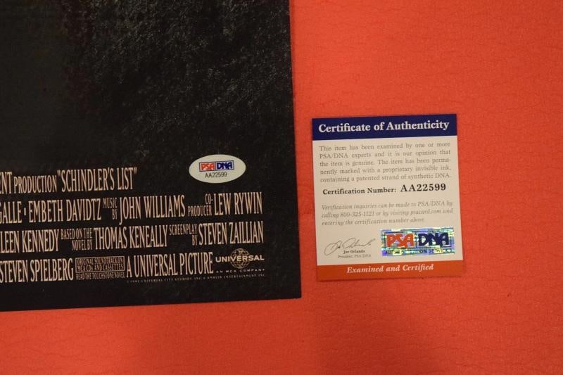 John Williams Signed Autographed Schindler's List 12x18 Movie Poster PSA/DNA COA - 3