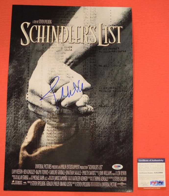John Williams Signed Autographed Schindler's List 12x18 Movie Poster PSA/DNA COA - 4