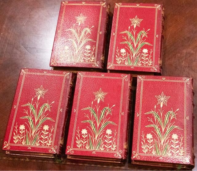 Crown Edition of the British Poets Edmund Spenser The Faerie Queene / Limited ed: Author: Edmund Spenser,Country of Origin: United States of America,Publisher: British Literary Society,Year Printed: 1900,Binding: Leather The Crown Edition of the British Poets Edmund Spenser The