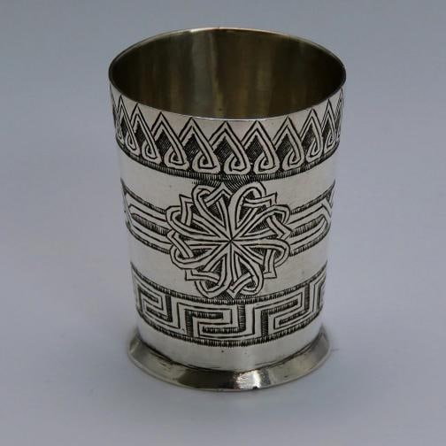 late 1800s/early 1900s Fantastic Turkish Silver Decanter / Ewer & 6 Cups Set - 7