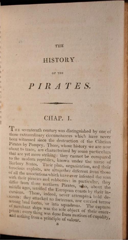 1807 History of the Pirates Free-Booters or Buccaneers of America - 8
