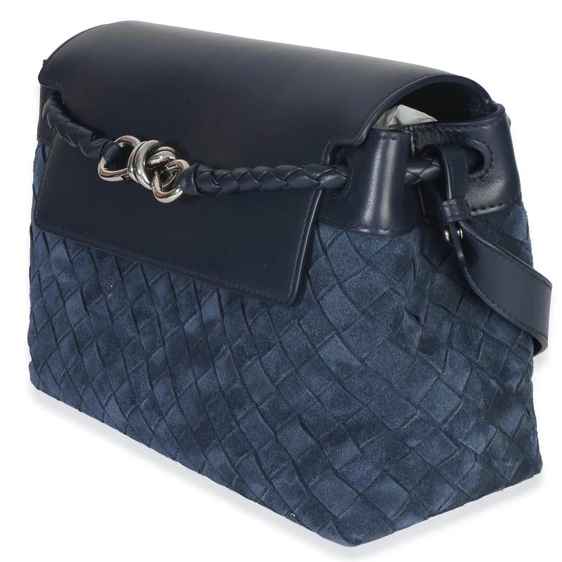 Bottega Veneta Neptune Intrecciato Suede Andiamo Messenger Bag - 3
