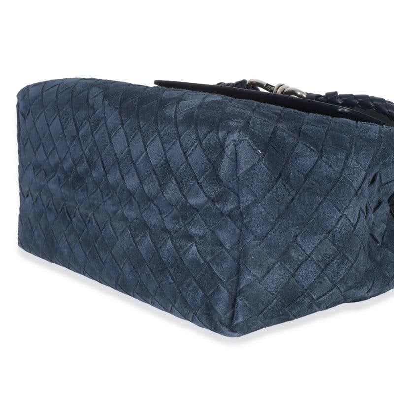 Bottega Veneta Neptune Intrecciato Suede Andiamo Messenger Bag - 7