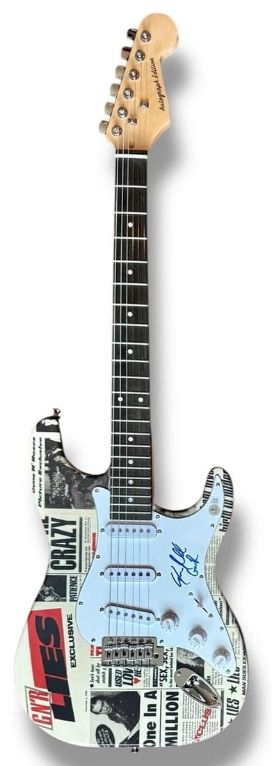 GUNS N ROSES ~ LOT OF 5 Axl Rose, Slash, Duff McKagan, Izzy Stradlin & Steven Adler Signed Guitar... - 15
