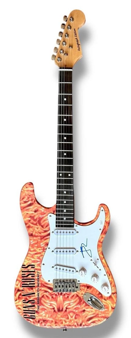 GUNS N ROSES ~ LOT OF 5 Axl Rose, Slash, Duff McKagan, Izzy Stradlin & Steven Adler Signed Guitar... - 16