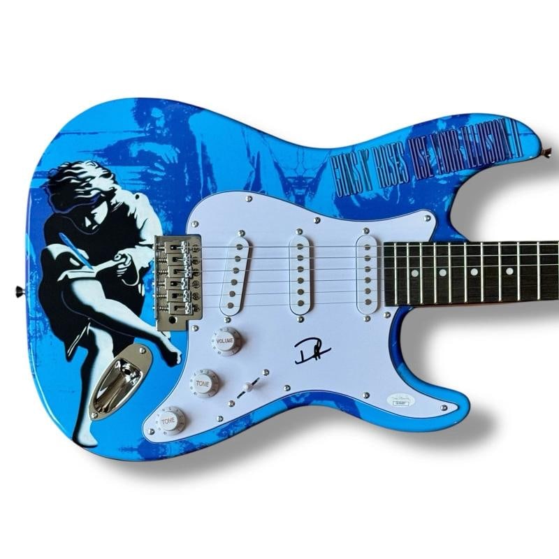 GUNS N ROSES ~ LOT OF 5 Axl Rose, Slash, Duff McKagan, Izzy Stradlin & Steven Adler Signed Guitar... - 6