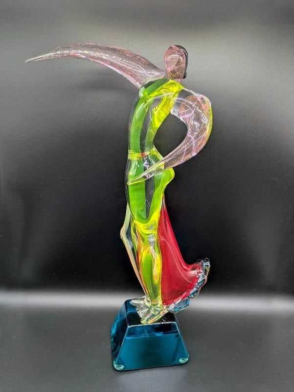 MURANO Art Glass Sculpture~ Signed Voltolina~(20.75" H x 11" L x 4" W) - 3