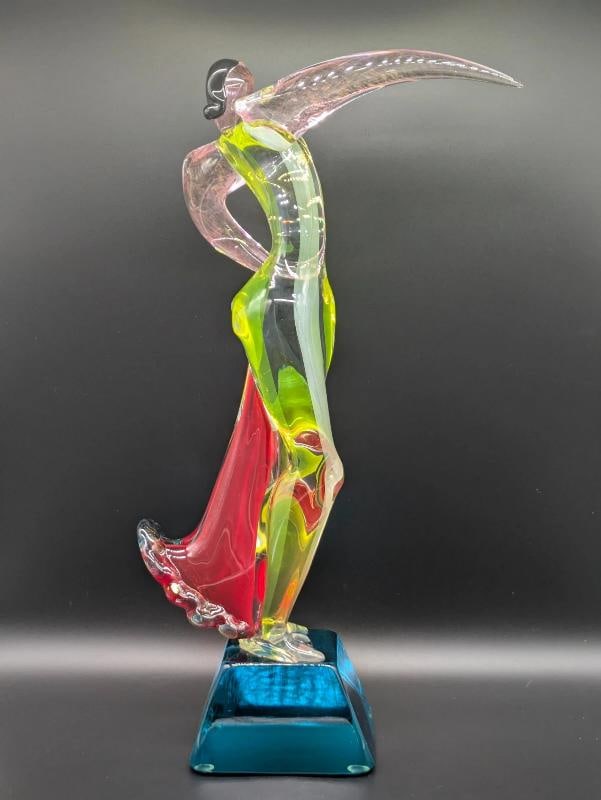 MURANO Art Glass Sculpture~ Signed Voltolina~(20.75" H x 11" L x 4" W) - 7