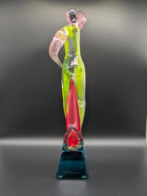MURANO Art Glass Sculpture~ Signed Voltolina~(20.75" H x 11" L x 4" W) - 9
