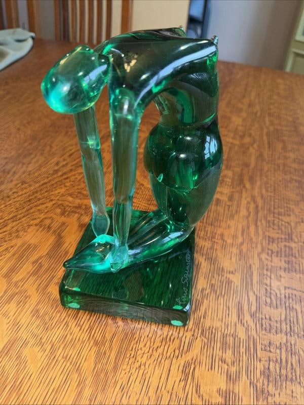 PINO SIGNORETTO Signed Murano At Glass Sculpture~(8.5"H x 4.5"W) - 5