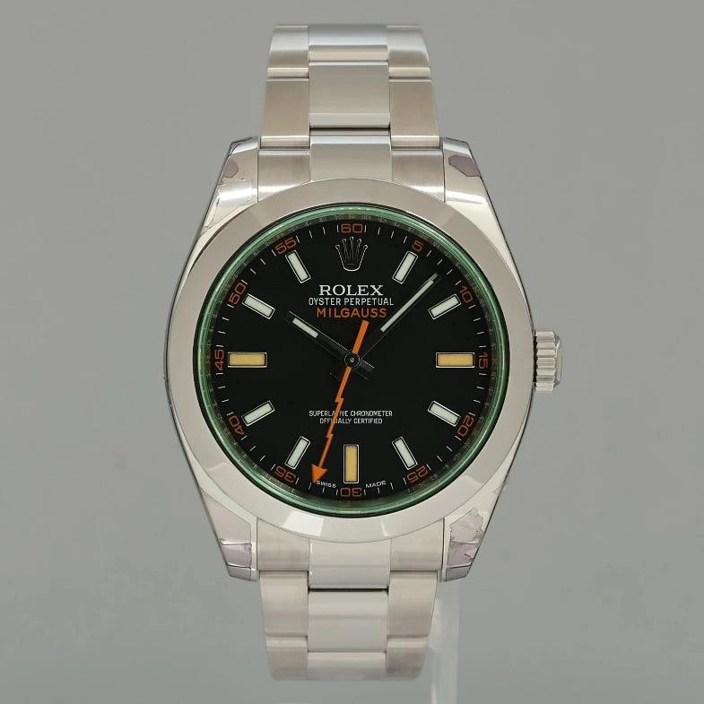 2019 Stickers New Rolex Milgauss 116400GV Black Green 40mm Anti-Magnetic Black - 2