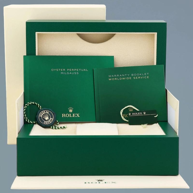 2019 Stickers New Rolex Milgauss 116400GV Black Green 40mm Anti-Magnetic Black - 8