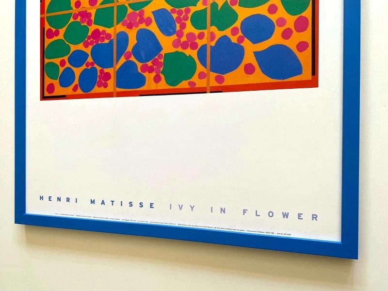 HENRI MATISSE RARE LITHOGRAPH PRINT FRAMED ICONIC POSTER " IVY IN FLOWER " 1953 - 12