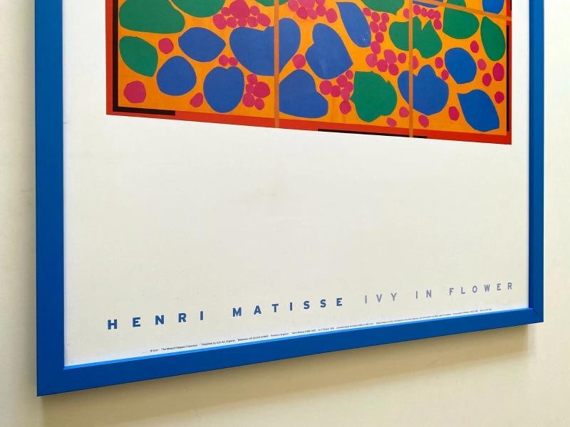 HENRI MATISSE RARE LITHOGRAPH PRINT FRAMED ICONIC POSTER " IVY IN FLOWER " 1953 - 7