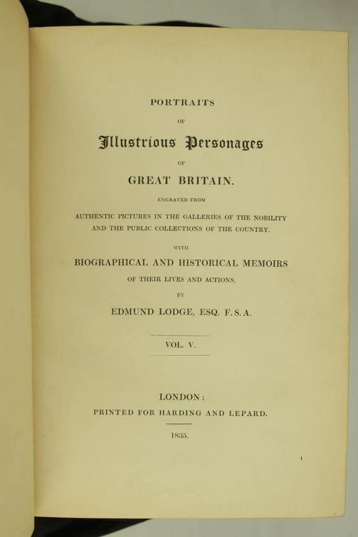 Edmund Lodge / Portraits of Illustrious Personages of Great Britain 1835 - 13