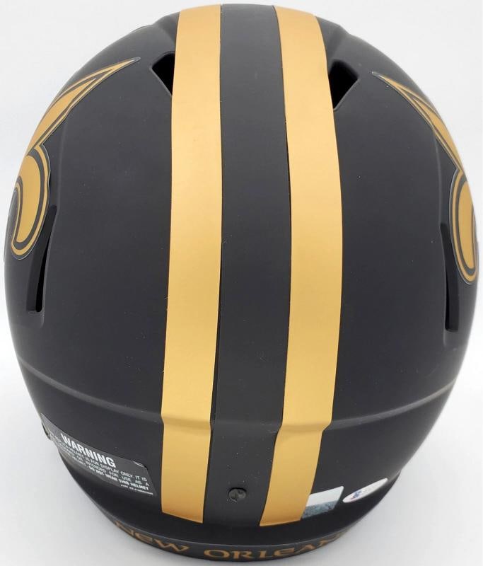 Drew Brees Signed New Orleans Saints Black Eclipse Full Size Speed Replica - 3