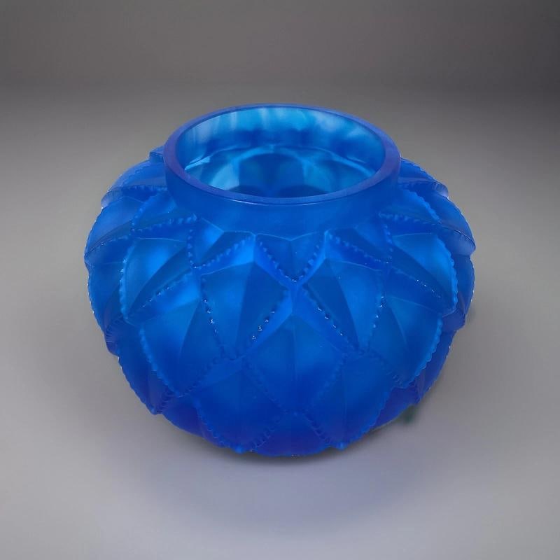 Lalique Style Cactus Crystal Vase Heavy Art Glass H8Ã¢â‚¬Âxl Si - 10