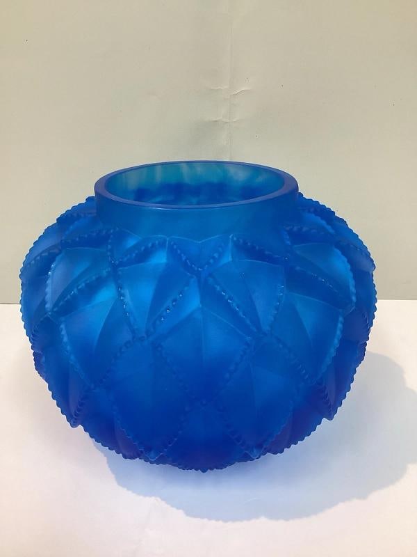 Lalique Style Cactus Crystal Vase Heavy Art Glass H8Ã¢â‚¬Âxl Si - 2