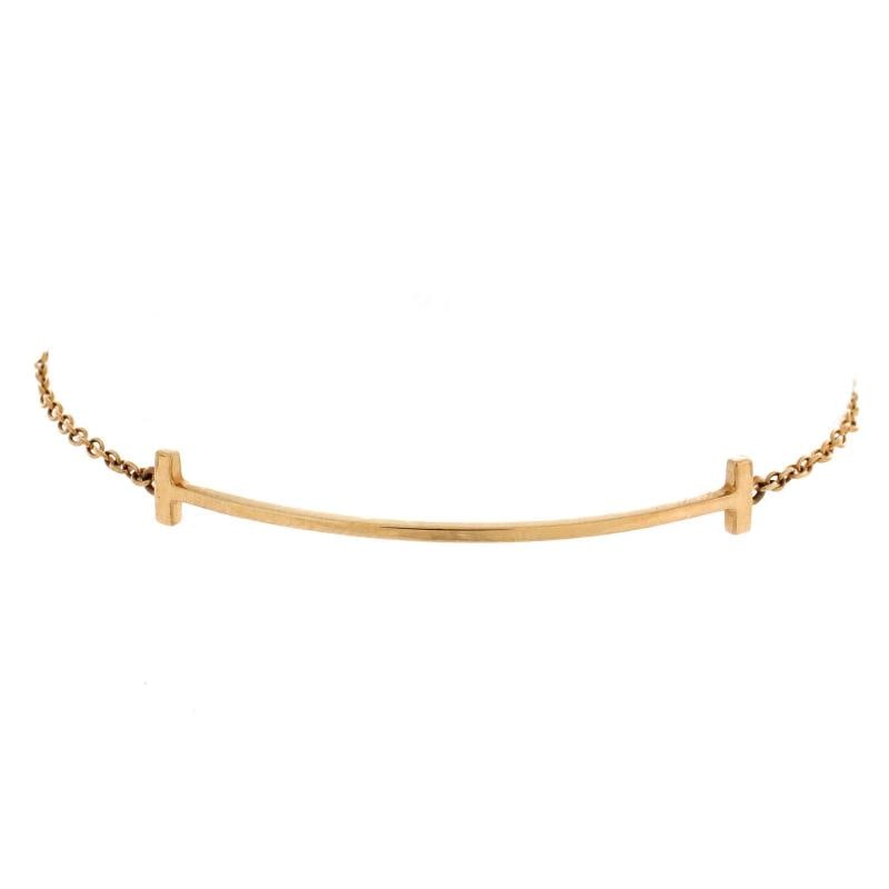Tiffany & Co. T Smile Chain Bracelet 18K Yellow Gold Medium: Condition: Pre-owned - Good,Brand: Tiffany & Co.,Main Stone: Unknown,Metal: 18K Yellow Gold,Metal Purity: 18K,Style: Chain,Type: Bracelet,Color: Yellow Gold,Material: 18K Yellow Gold