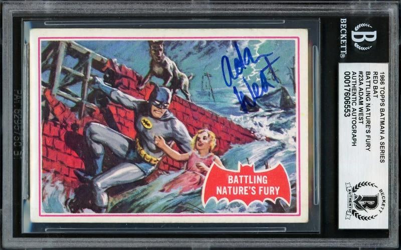Adam West Signed 2001 Topps American Pie Buyback Card 1966 Batman 23A Beckett: Signed: Yes,Signed by: Adam West,Object Type: Memorabilia,Autograph Authentication: Beckett Authentication Services (BAS),Country of Origin: United States
