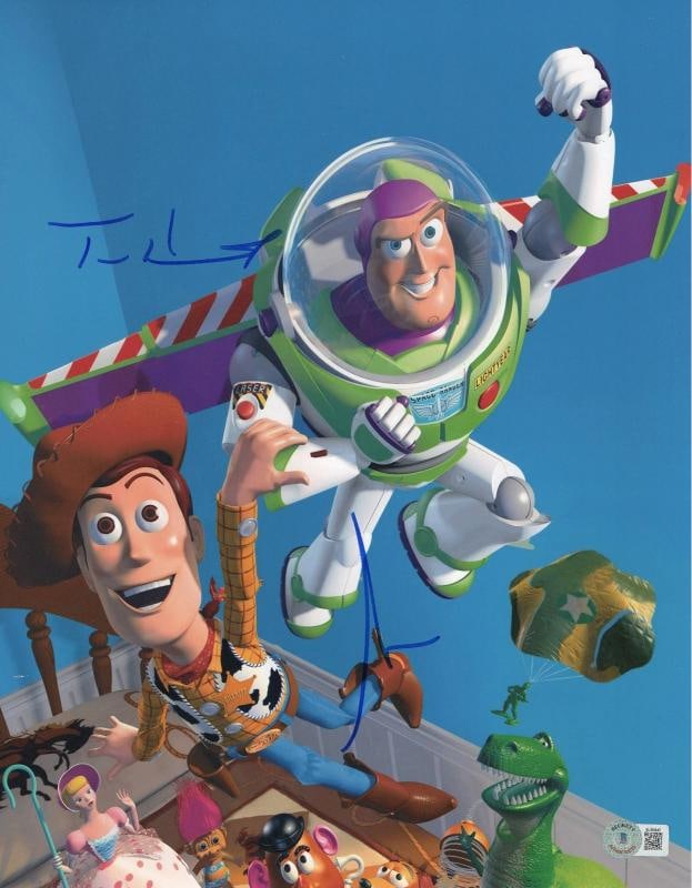 TIM ALLEN TOM HANKS SIGNED AUTOGRAPH TOY STORY 11X14 PHOTO BAS BECKETT COA (1 of 1)