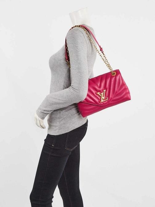 Louis Vuitton Pink Quilted Leather New Wave MM Chain Bag - 2