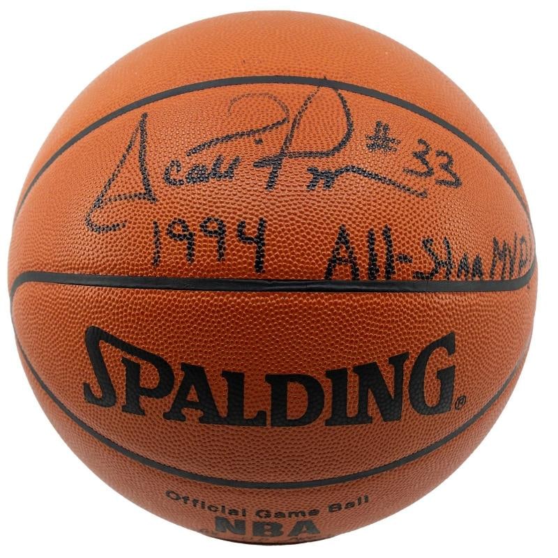 Scottie Pippen "1994 All-Star MVP" Signed Official NBA Game Basketball JSA COA: Sport: Basketball,Player: scottie pippen,Signed: Yes,Autograph Authentication: James Spence Authentication (JSA),Original/Reprint: Original,Product: Ball,Team: Chicago Bulls,Country of Origin: United