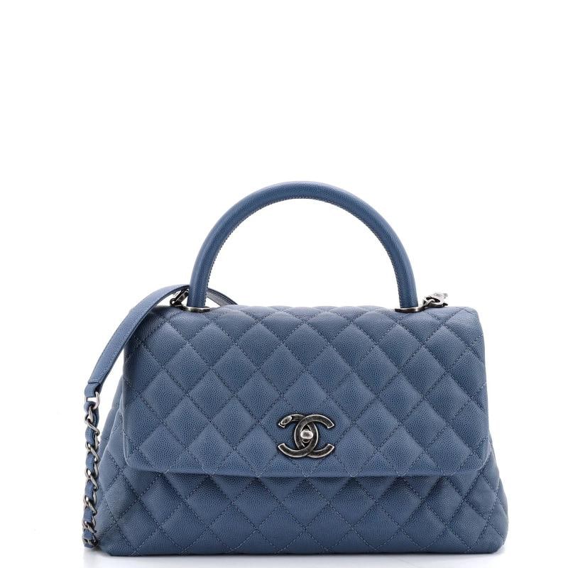 Chanel Coco Top Handle Bag Quilted Caviar Small (1 of 7)