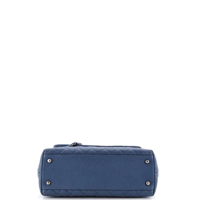 Chanel Coco Top Handle Bag Quilted Caviar Small - 5