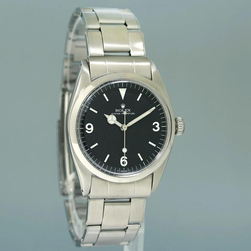 Rolex Oyster Perpetual Explorer 5504 Black Matte Steel 36mm Watch - 3
