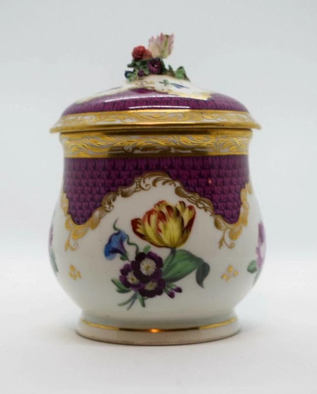 Vienna Covered Hand Painted Chocolate Cup, Circa 1780 -1800 - 6