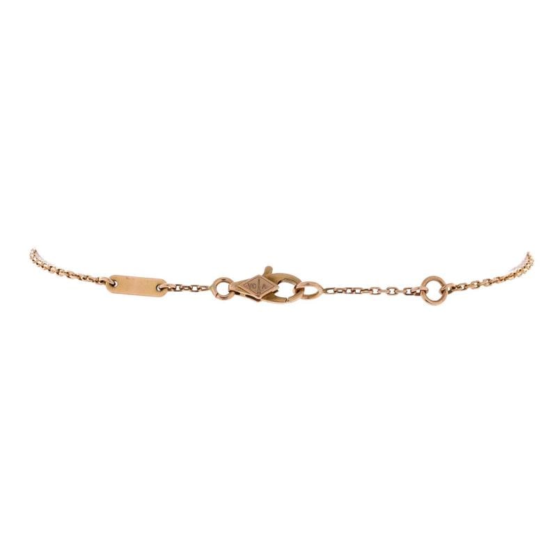 Van Cleef & Arpels Sweet Alhambra Heart Bracelet 18K Rose Gold with Carnelian - 3