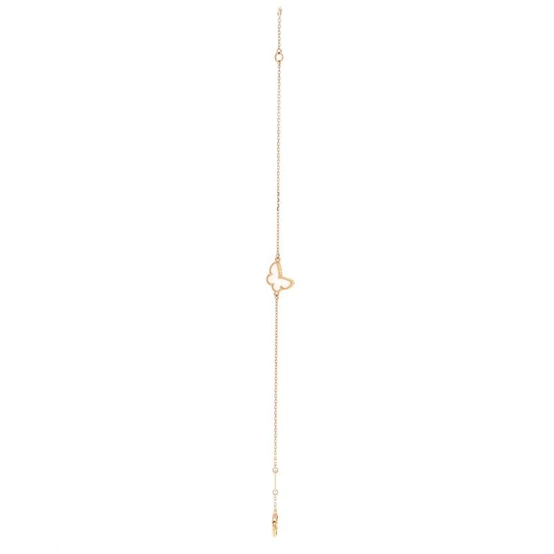 Van Cleef & Arpels Sweet Alhambra Butterfly Bracelet 18K Yellow Gold and Mother - 3