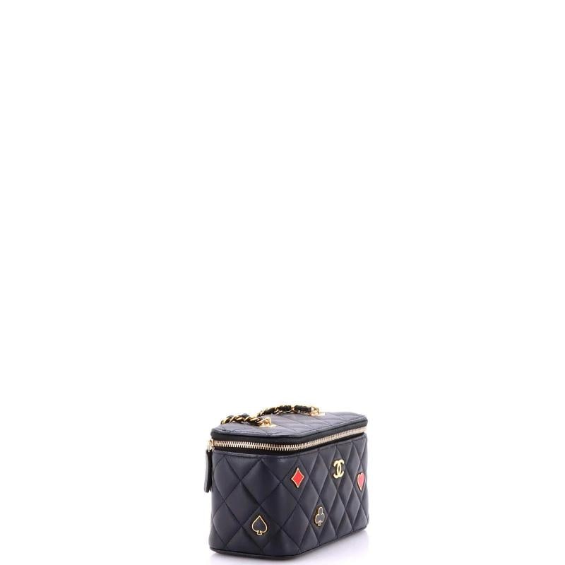 Chanel Coco Casino Vanity Case with Chain Quilted Lambskin Small - 2